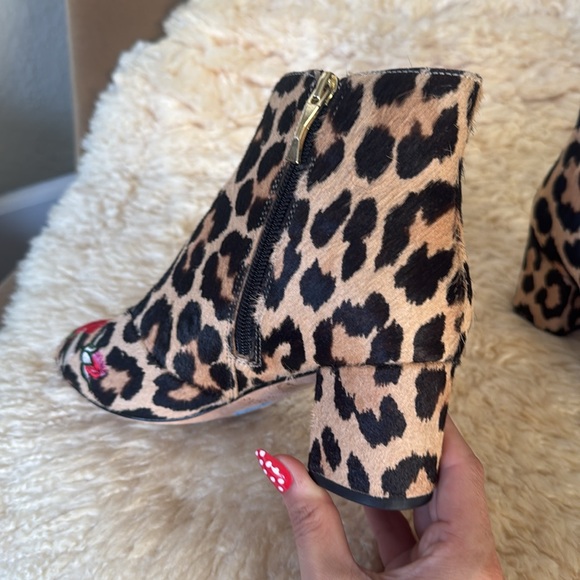 Kate Spade leopard floral ankle boots - Picture 6 of 11